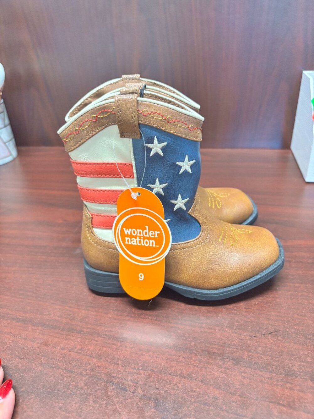 Toddler Boys' American Flag Boots - Size 9
